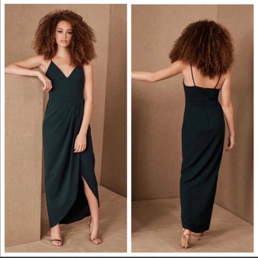 BHLDN Caron V Neck Crepe Dress in size 6
